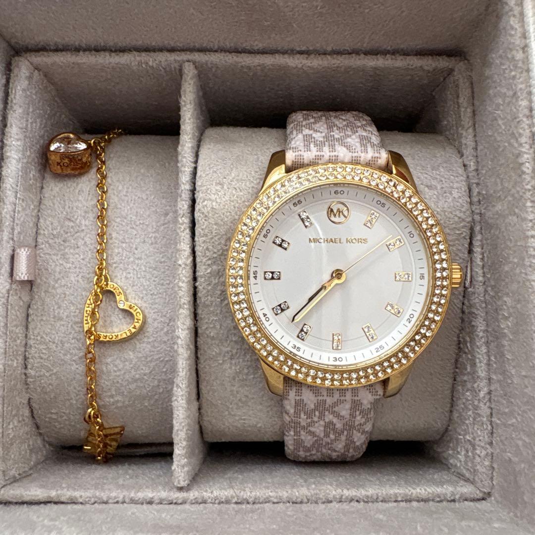 ラン　MICHAEL KORS ホワイトダイヤル 時計