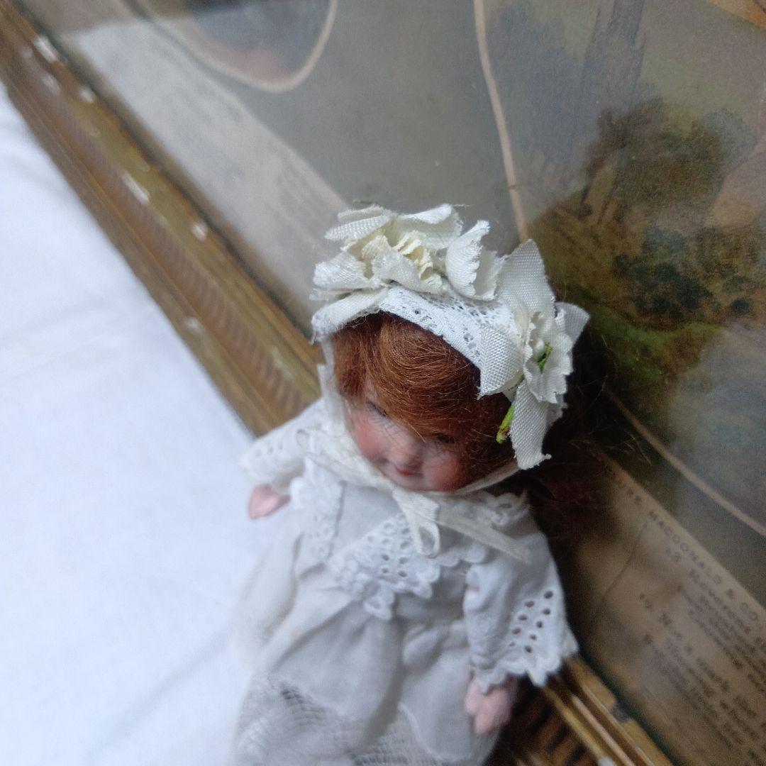♥ドイツからやって来た白いドレスがステキなアンティークビスクドール　ミニョネット