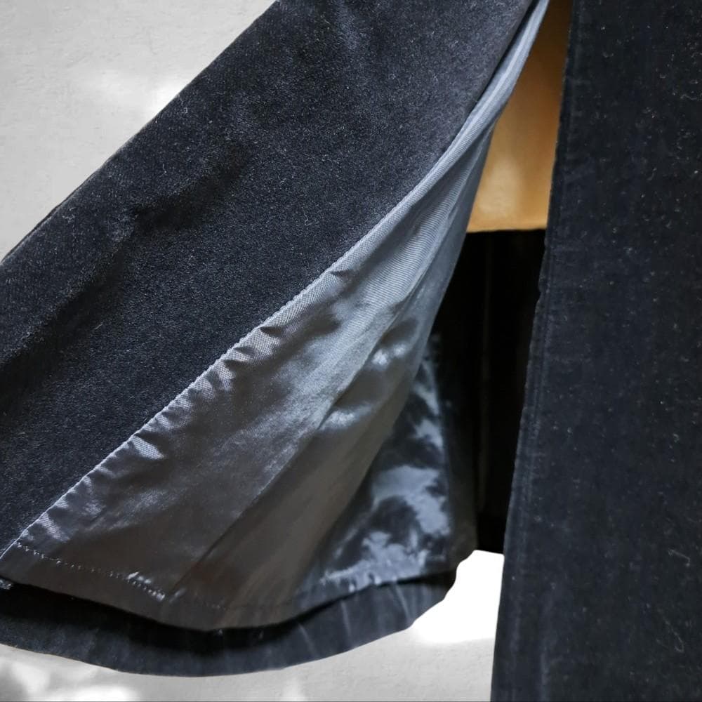 BLACK PEACE NOW 別珍 コート アウター 黒 ベロア ベルベット