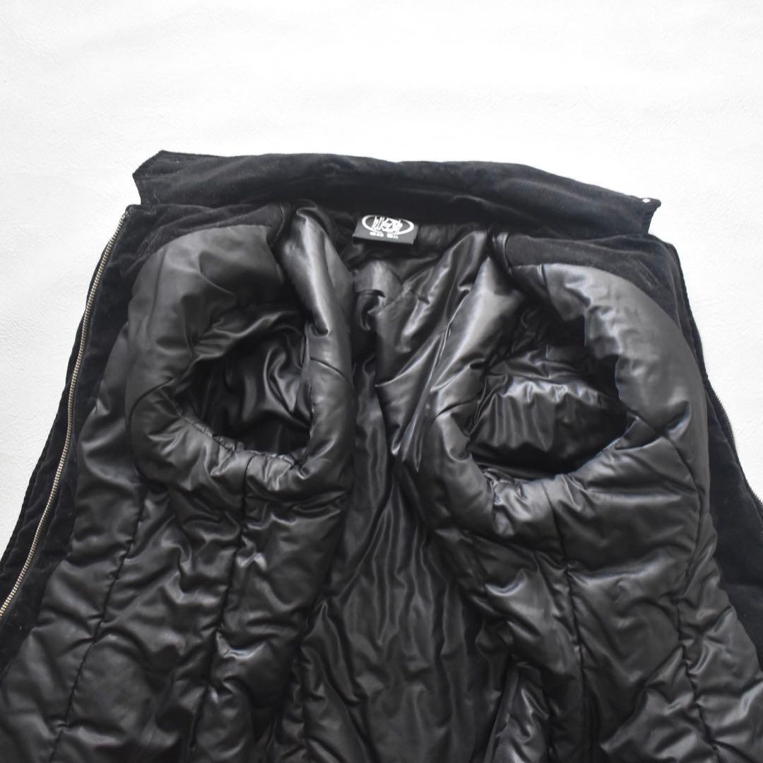 Hikozoh Ozz On ゴシック 黒コーデュロイジャケット 安全ピン　中綿