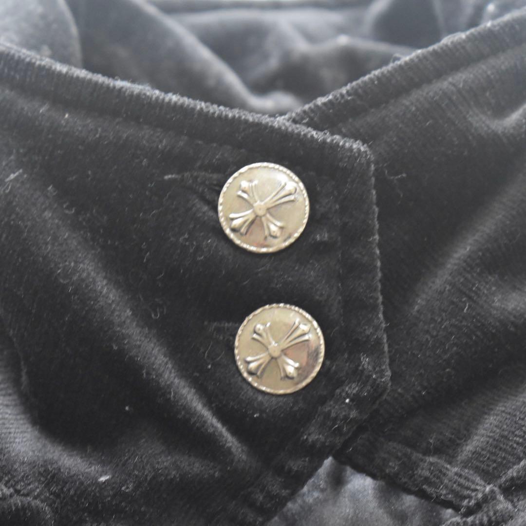 Hikozoh Ozz On ゴシック 黒コーデュロイジャケット 安全ピン　中綿