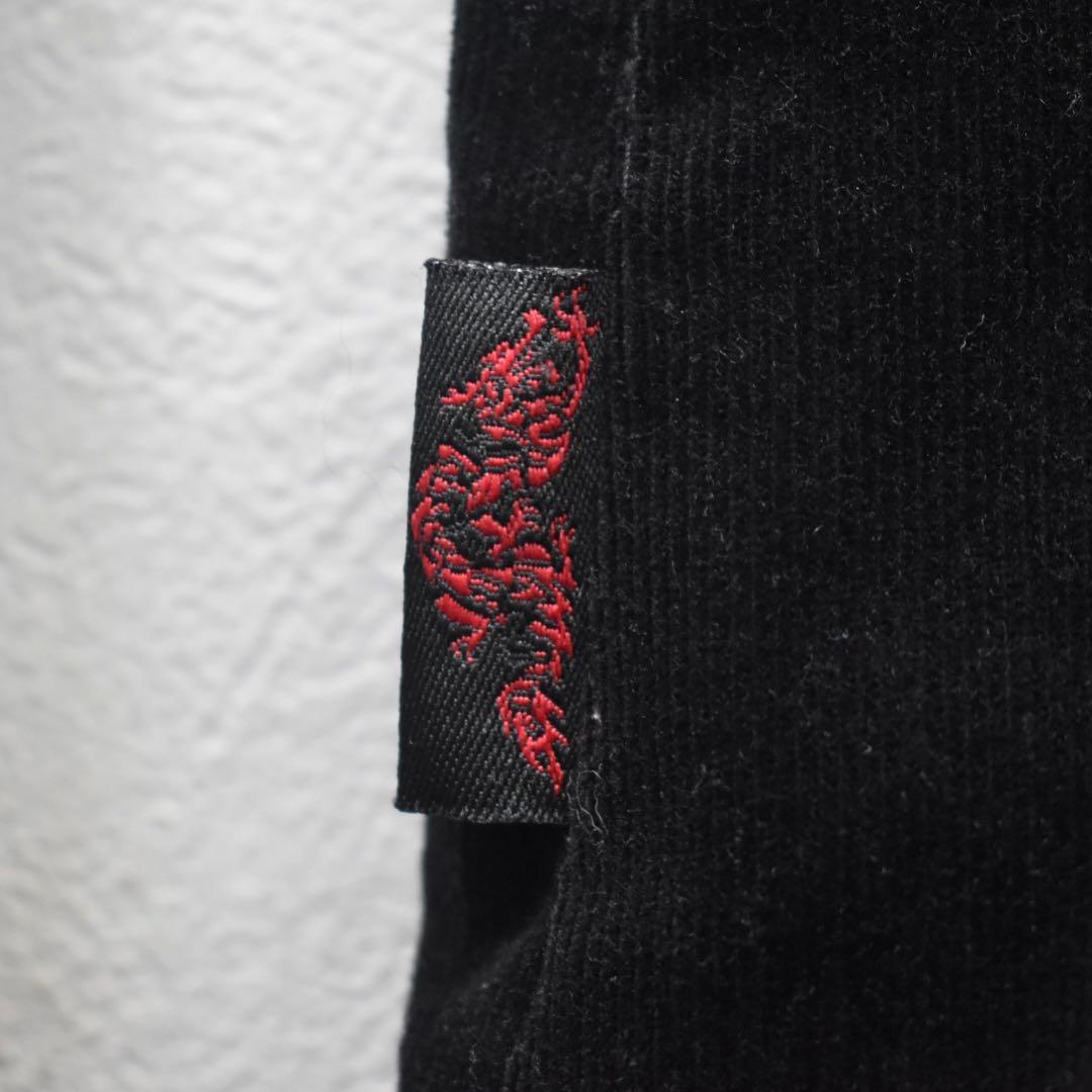 Hikozoh Ozz On ゴシック 黒コーデュロイジャケット 安全ピン　中綿