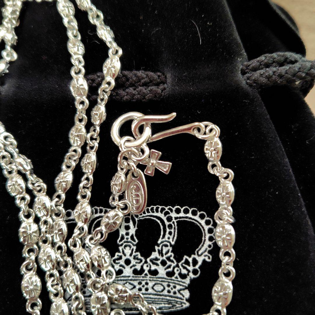 Justin Davis　 タイニークロスチェーン 70cm　シルバー　ロング