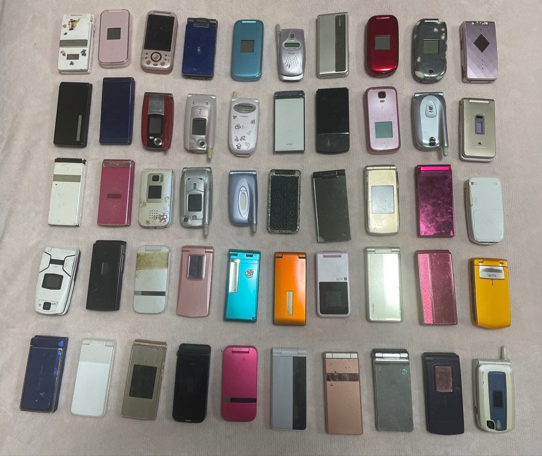 【50個まとめ】ガラケー ジャンク 部品取り