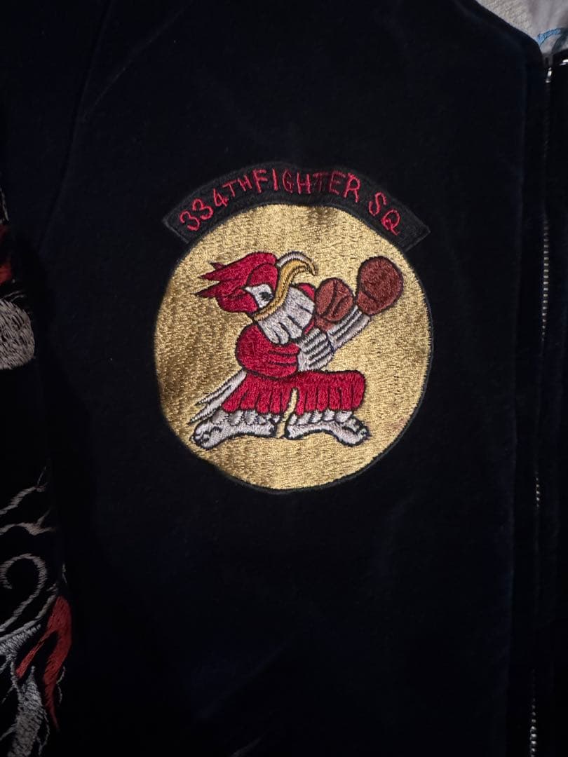 バズリクソンズ×港商スカジャン XLサイズ 別珍 BR15536