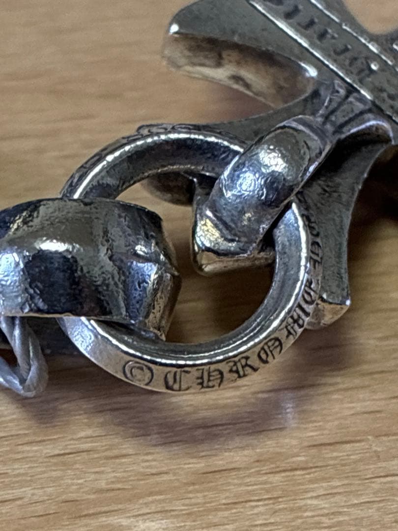 クロムハーツ スモールCHクロス Wベイル ペンダント 鑑定済み 正規品