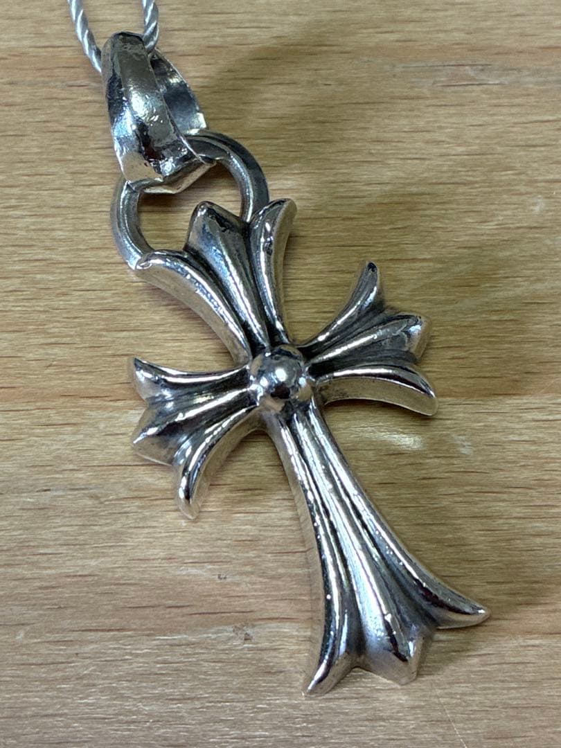 クロムハーツ スモールCHクロス Wベイル ペンダント 鑑定済み 正規品