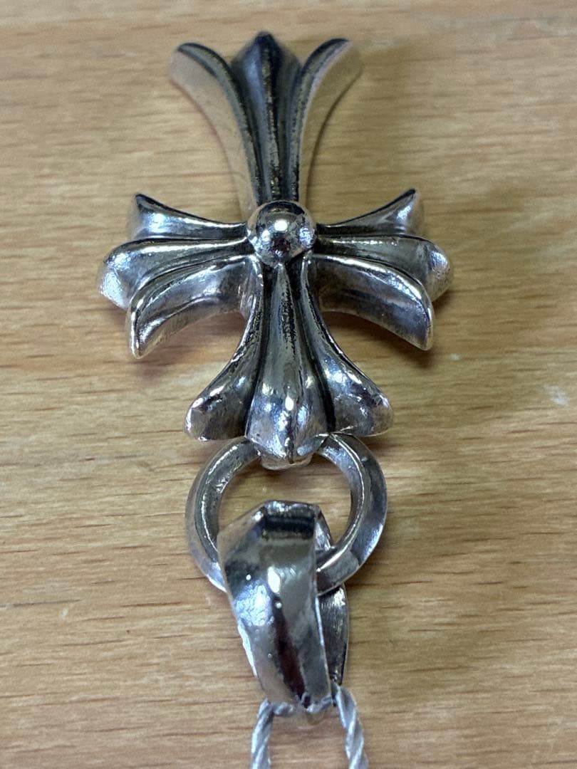 クロムハーツ スモールCHクロス Wベイル ペンダント 鑑定済み 正規品