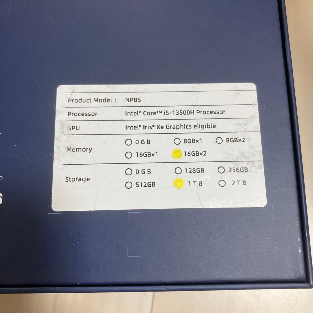 その他 Minisforum intel Corei5-13500H 32GB/1TB