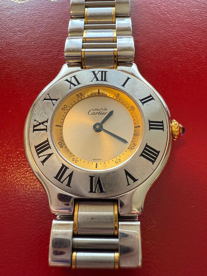 Cartier カルティエ マスト21 W10074R6 シルバー/ゴールド