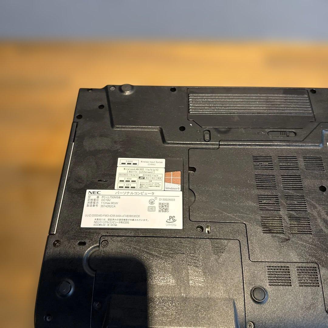 【NEC】LL750/M ノートパソコン　ジャンク