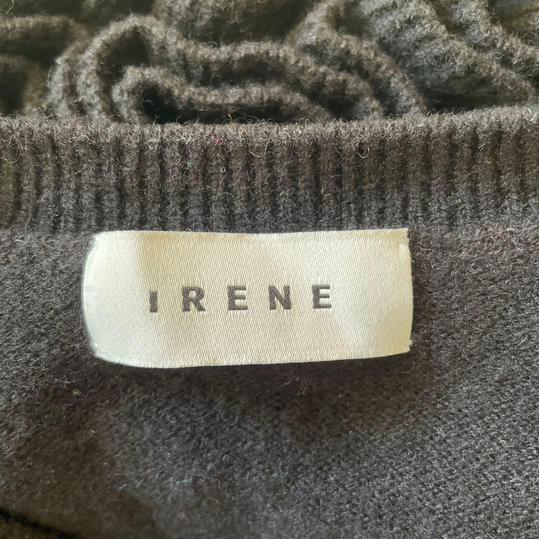 【値下 美品 完売品】IRENE アイレネ ニット フラワーモチーフ