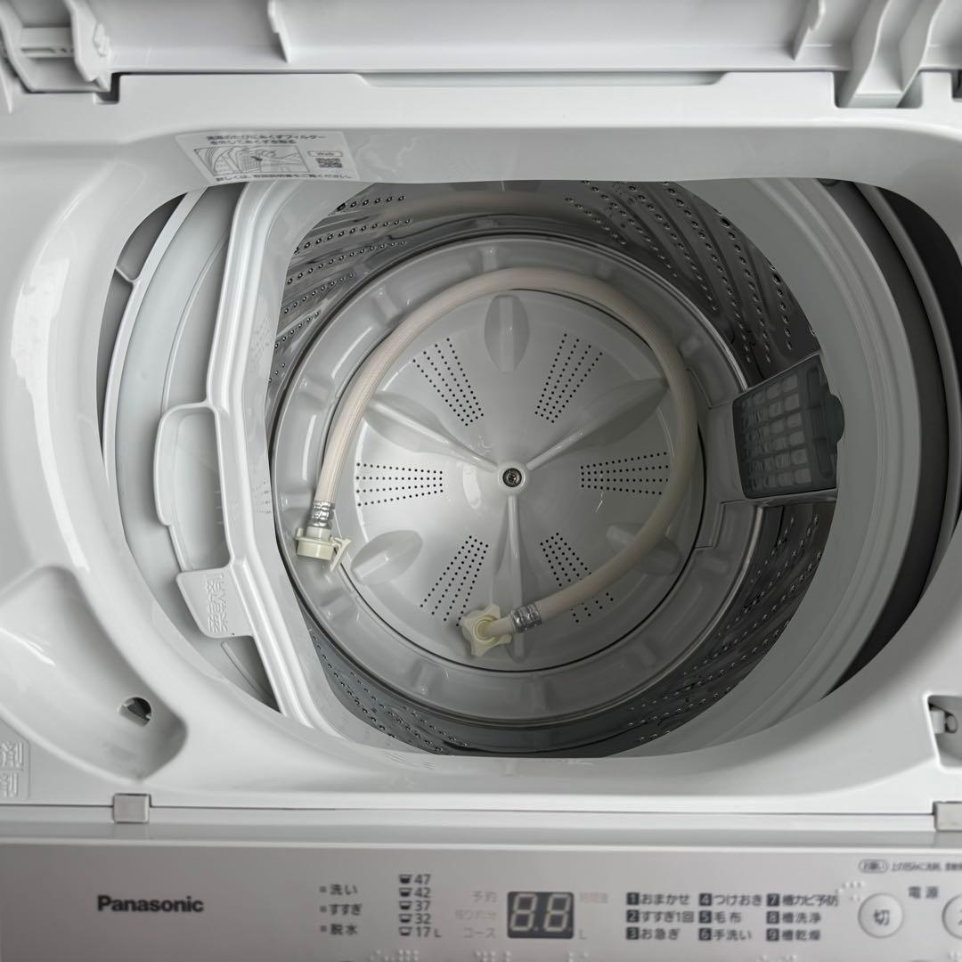 C7536★2024年製★ほぼ新品★パナソニック　洗濯機　5KG 一人暮らし