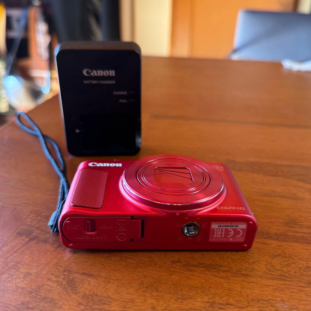 稼動品 美品 Canon PowerShot SX620 HS レッド