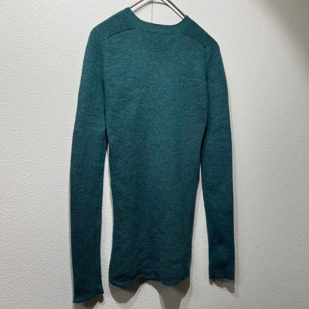 希少 90年製 ワイズ 上質 ウール デザイン Vネック ニット セーター