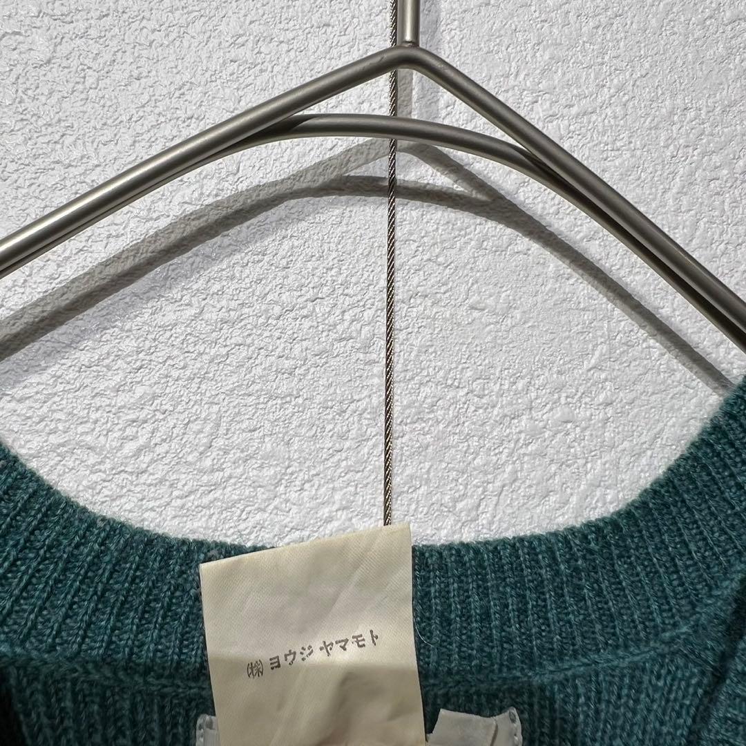 希少 90年製 ワイズ 上質 ウール デザイン Vネック ニット セーター