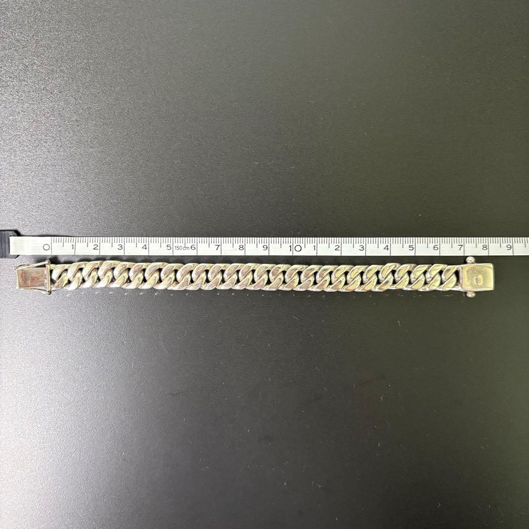 【智樹】重厚　喜平チェーンブレスレット　シルバー925 57g 18cm