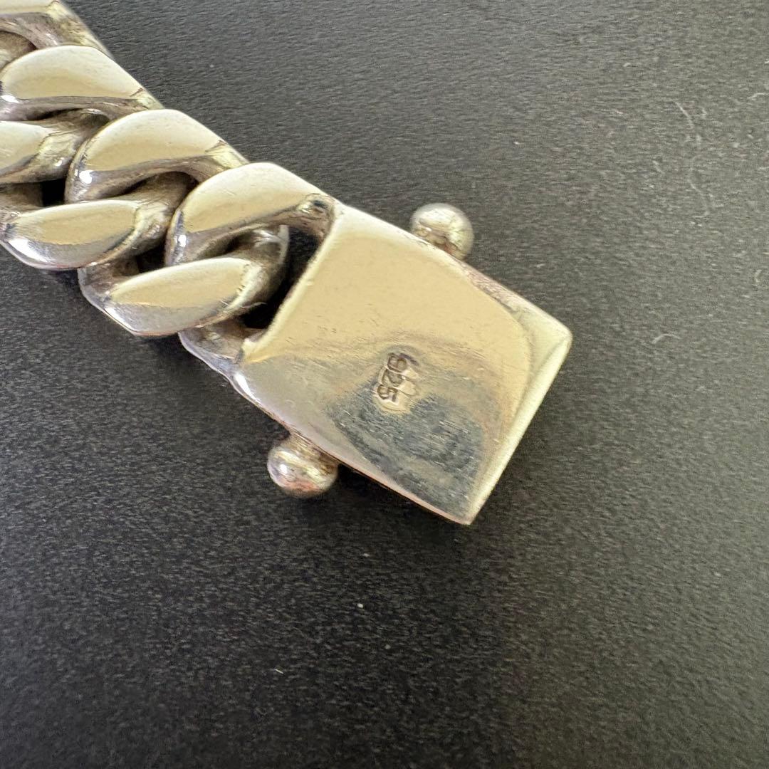 【智樹】重厚　喜平チェーンブレスレット　シルバー925 57g 18cm