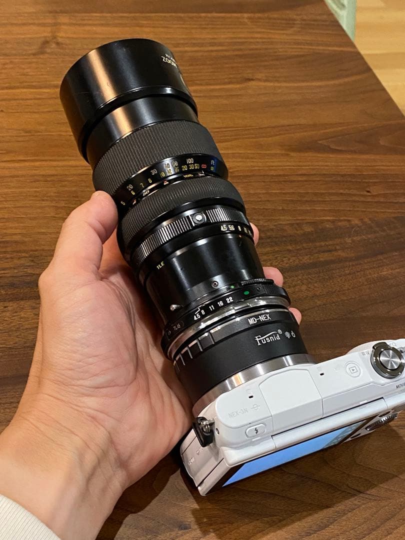 Sony α NEX-3Nミラーレス一眼 オールドレンズ　標準ズームと望遠付