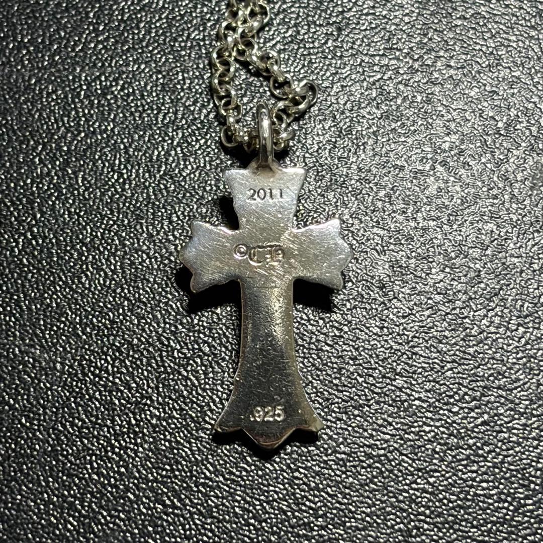 Chrome hearts クロムハーツ ダブルクロス ネックレス チェーン付き