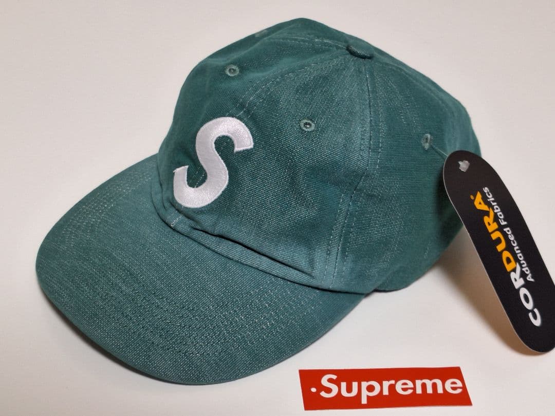 新品　Supreme　Cordura　S Logo　6-Panel　\"Green