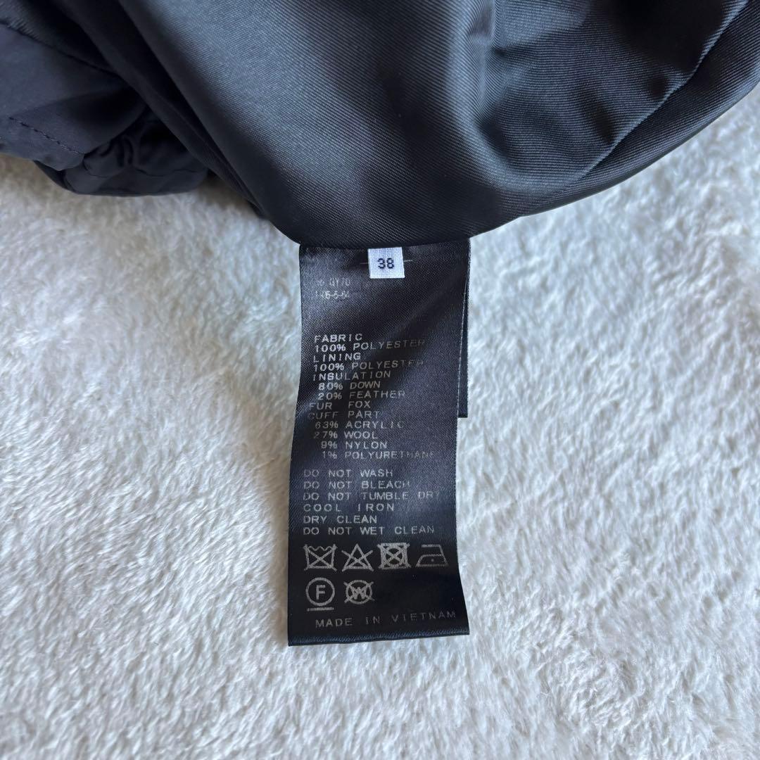 ✨️美品✨️ IENA イエナ ファー ダウンコート ブラック Mサイズ 黒