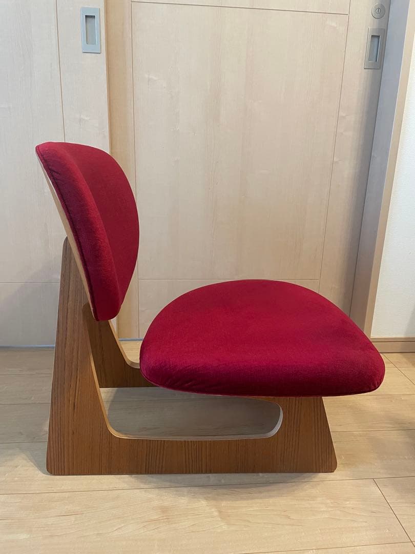 天童木工　TENDO 低座イス　ワインレッド