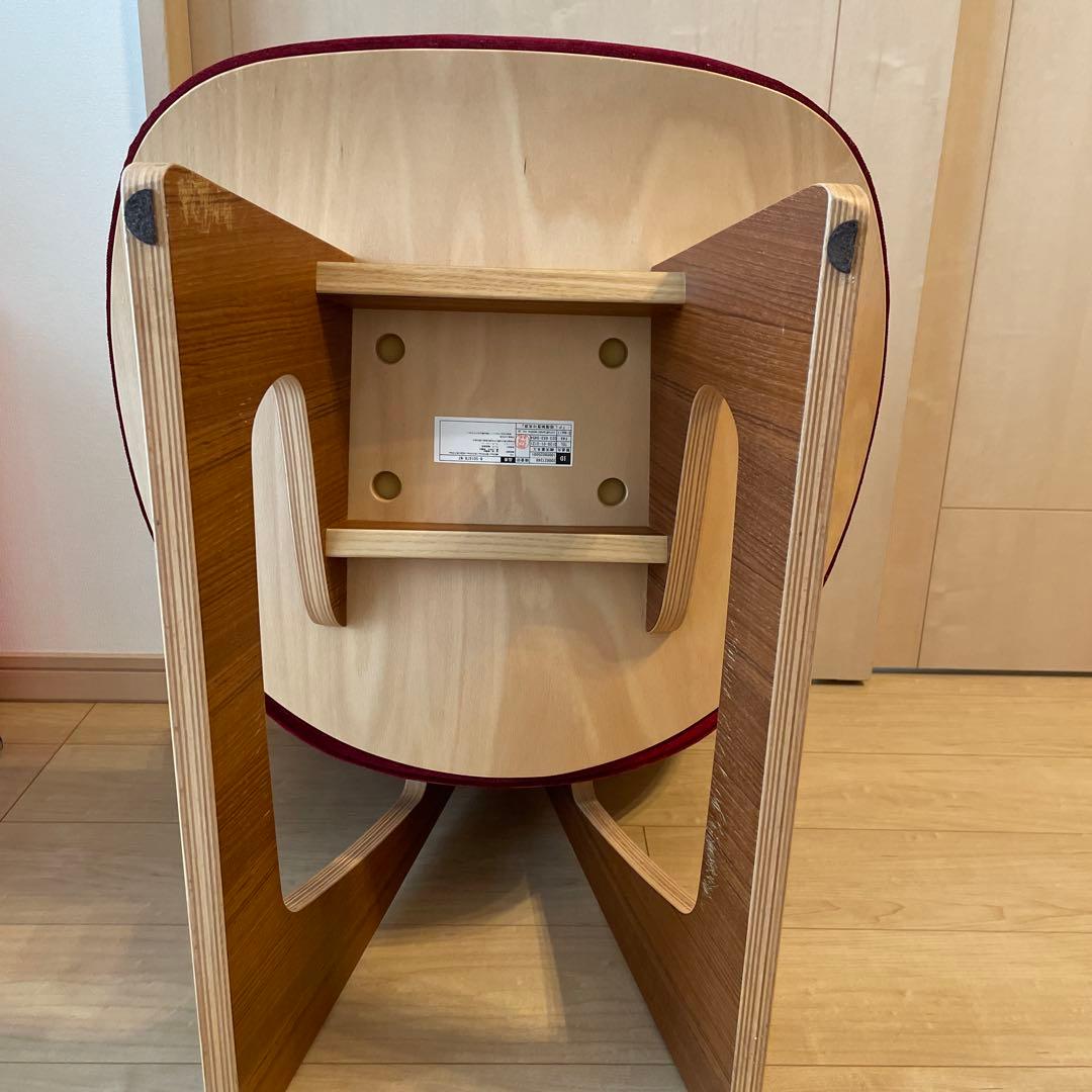 天童木工　TENDO 低座イス　ワインレッド