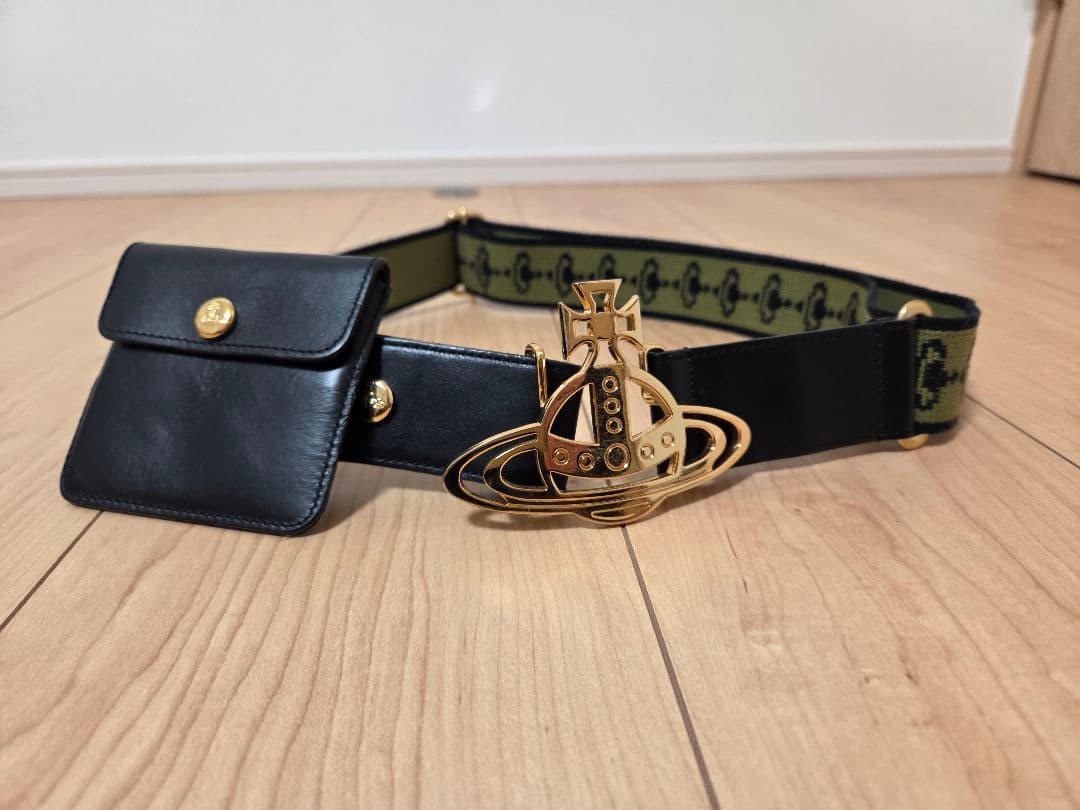 ヴィヴィアンウエストウッド オーブバックルベルト ポーチ付き