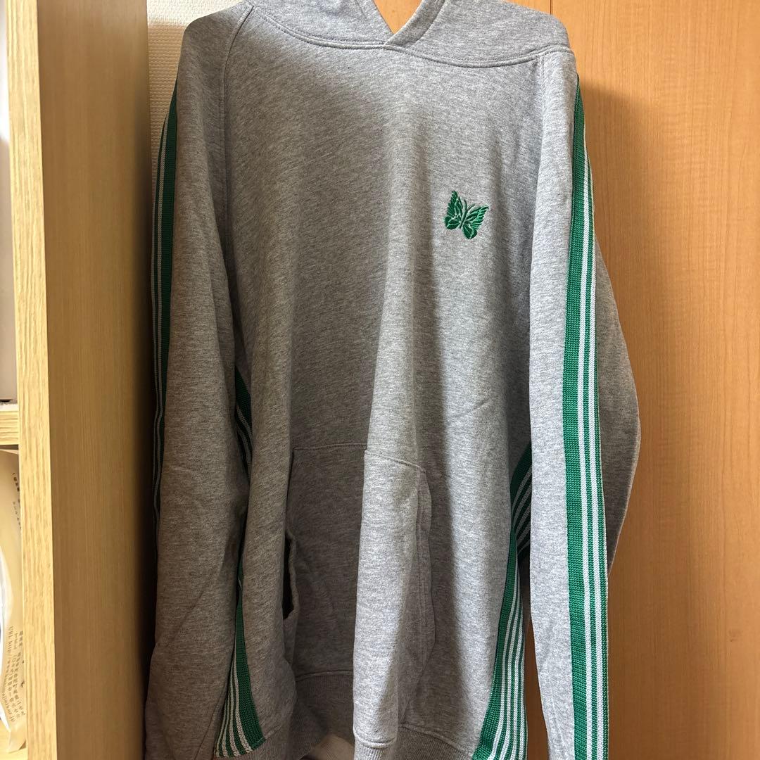 Needles グレー トレーナー XL 蝶刺繍