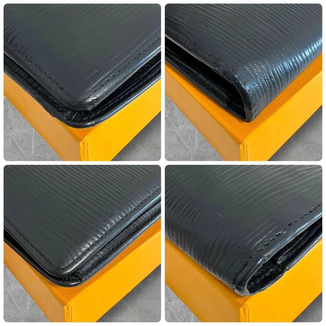 美品✨ ルイヴィトン エピ ポルトフォイユ ブラザ 長財布 折り財布 ブラック