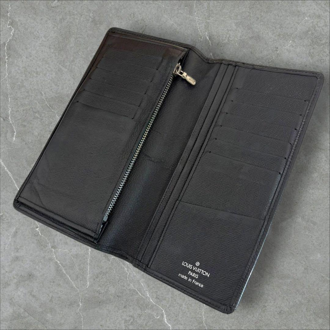 美品✨ ルイヴィトン エピ ポルトフォイユ ブラザ 長財布 折り財布 ブラック