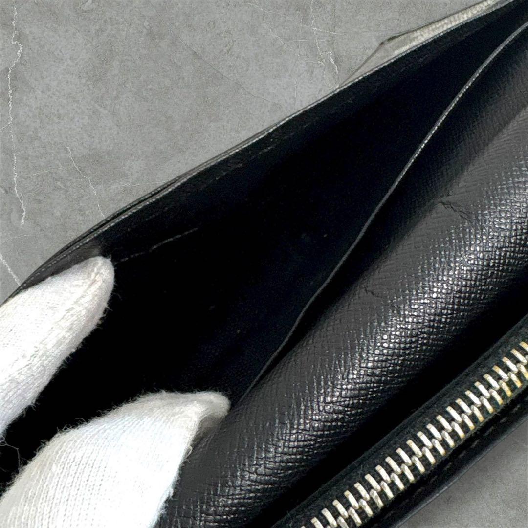 美品✨ ルイヴィトン エピ ポルトフォイユ ブラザ 長財布 折り財布 ブラック