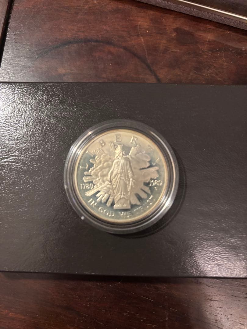 1989年 アメリカ銀貨 アメリカ議会創始200年記念銀貨 白銅貨 2枚セット