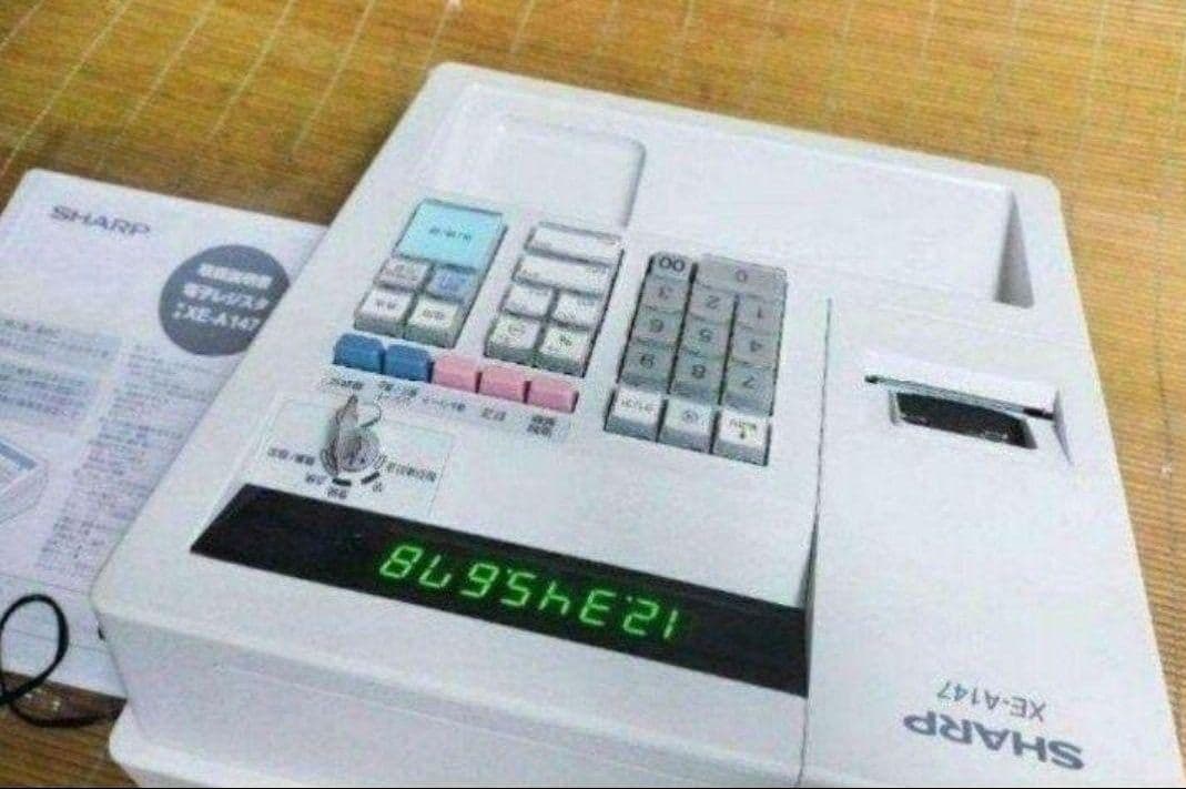 美品シャープレジスター　XE-A147　PC連携　630061