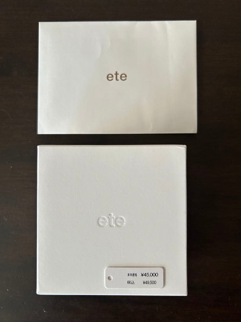 【新品、未使用】　ete k18YG フープピアス