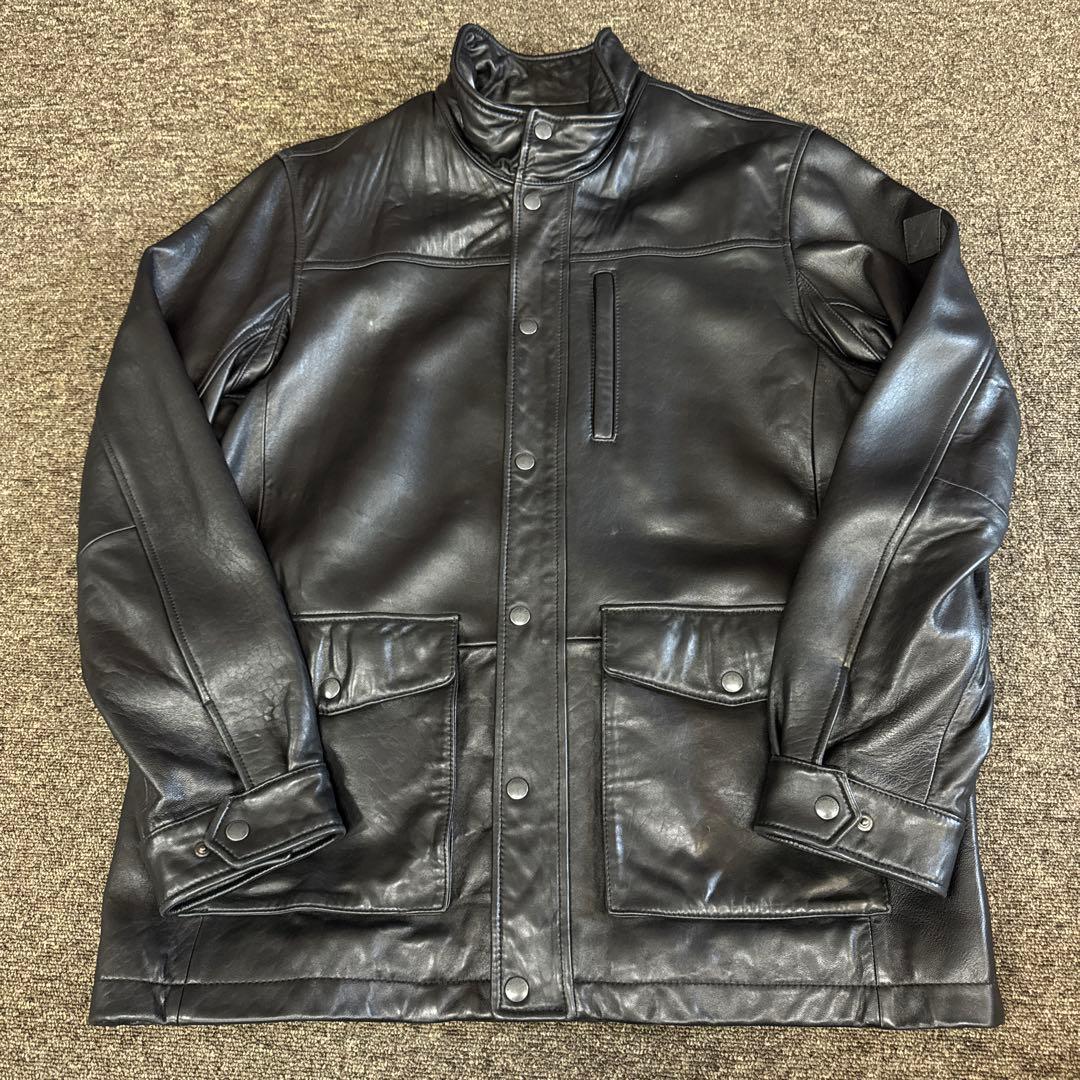 EDDIE BAUER エディーバウアー レザージャケット ブルゾン XL