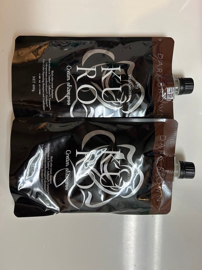 バランローズ KURO ダークブラウン クリームシャンプー 2個