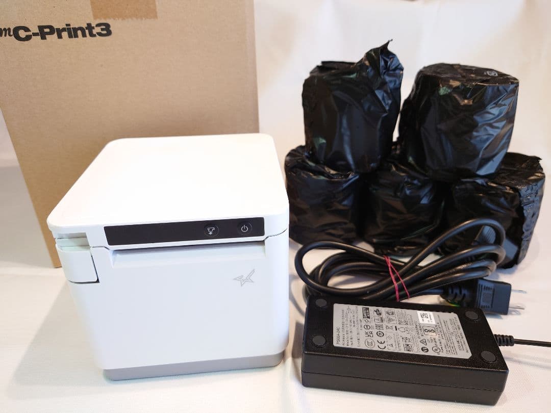 mC-Print3 MCP31 WT JP プリンター２台　対応ロール紙　有線