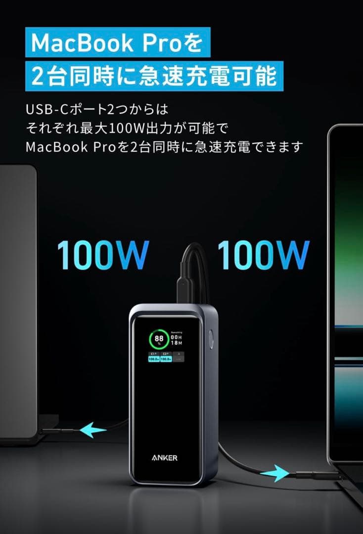 Anker Prime Power Bank 20000mA アンカー