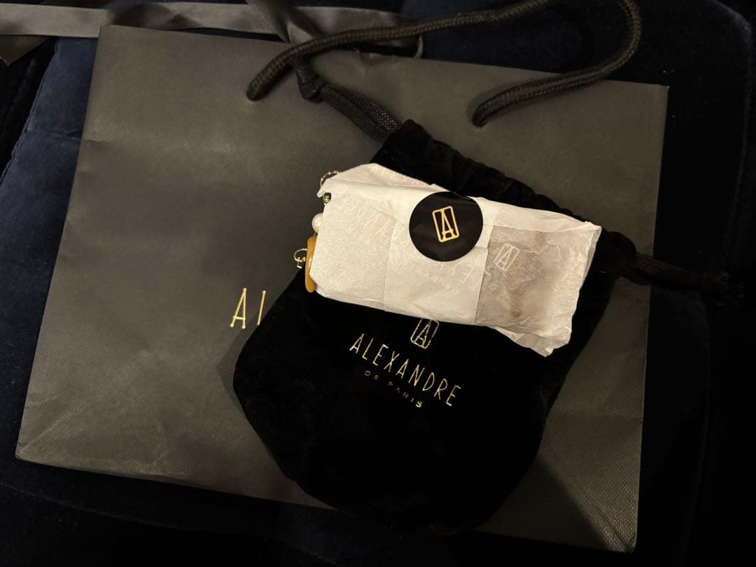 【新品未使用】アレクサンドルドゥパリ クリップM ブラウンベージュ