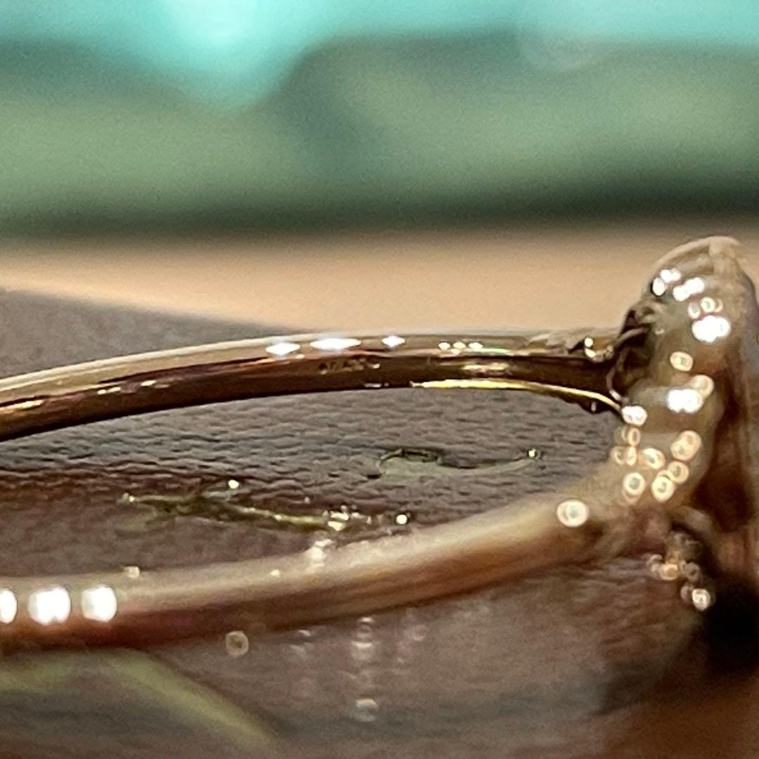 【新品】agete アガット　K10 ゴールドリング　オパール　淡水パール