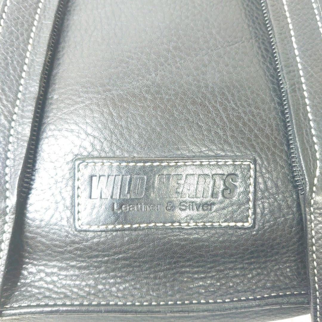 【美品】WILD HEARTS ボディバッグ アメリカン バイカー ショルダ 黒