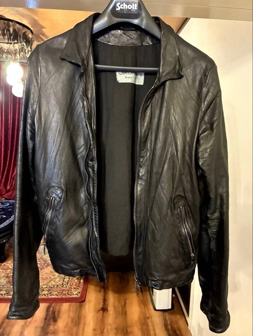 【ほぼ未使用】ジョルジオ ブラット レザー ジャケット シングルライダースM