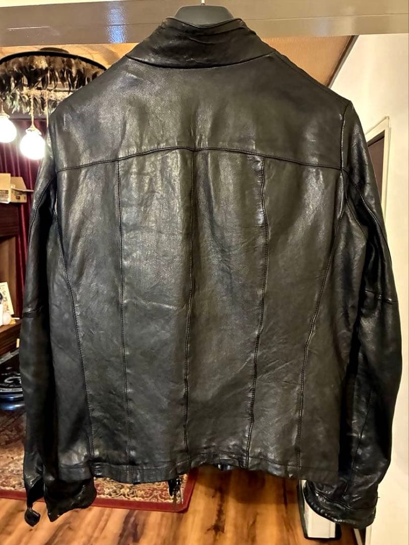 【ほぼ未使用】ジョルジオ ブラット レザー ジャケット シングルライダースM