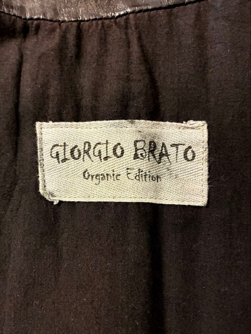 【ほぼ未使用】ジョルジオ ブラット レザー ジャケット シングルライダースM