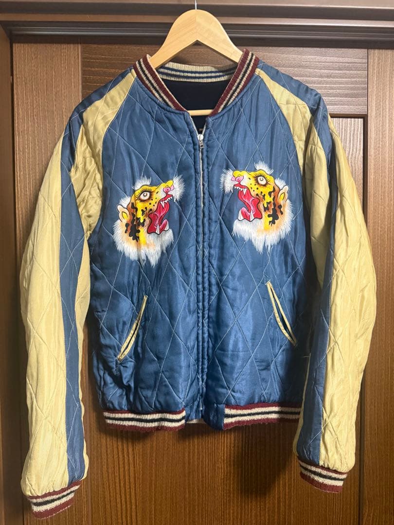 希少 サイズL！ テーラー東洋 別珍 スカジャン 硫黄島