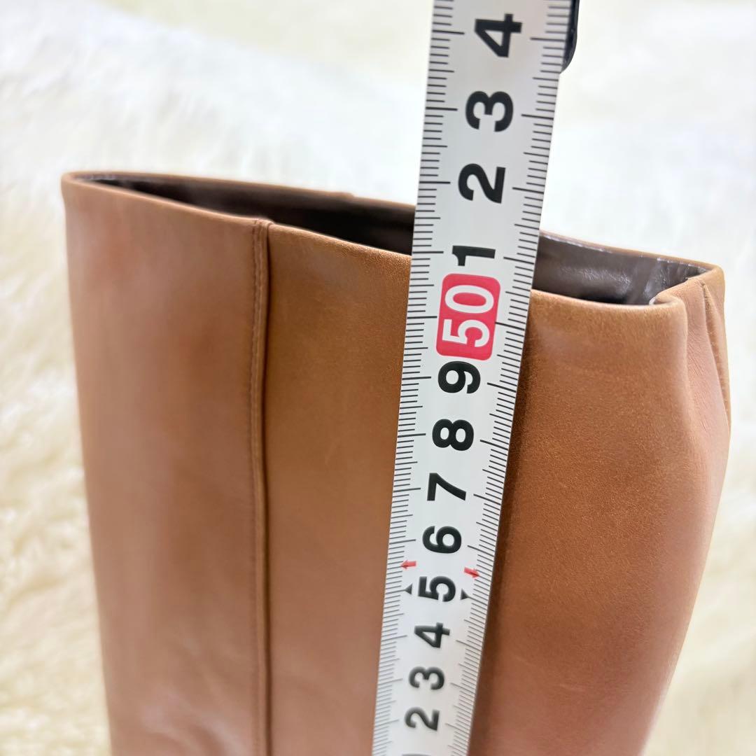 pippichic ポインテッドトゥ　ロングブーツ　ブラウン　23.5 茶