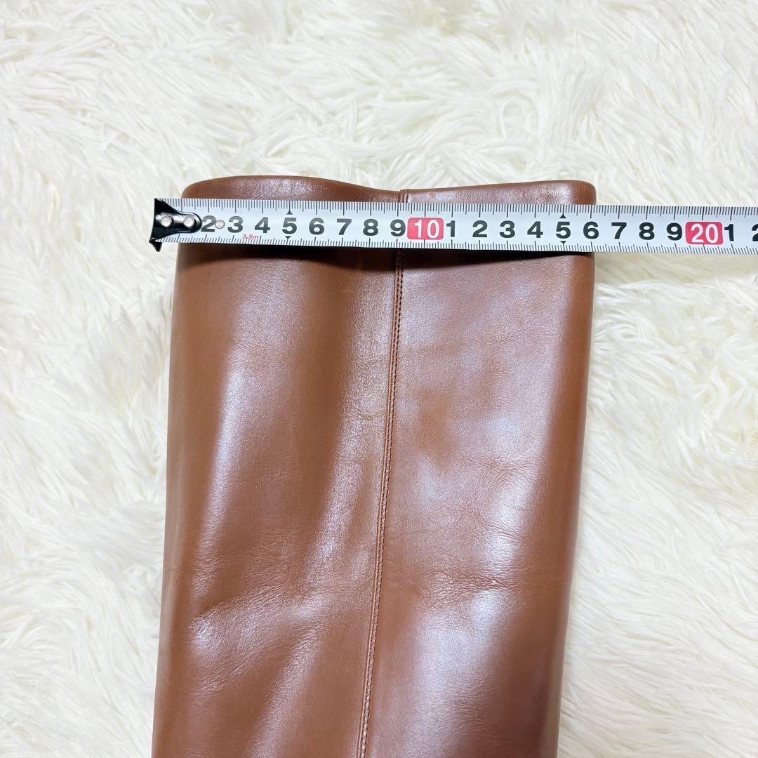 pippichic ポインテッドトゥ　ロングブーツ　ブラウン　23.5 茶