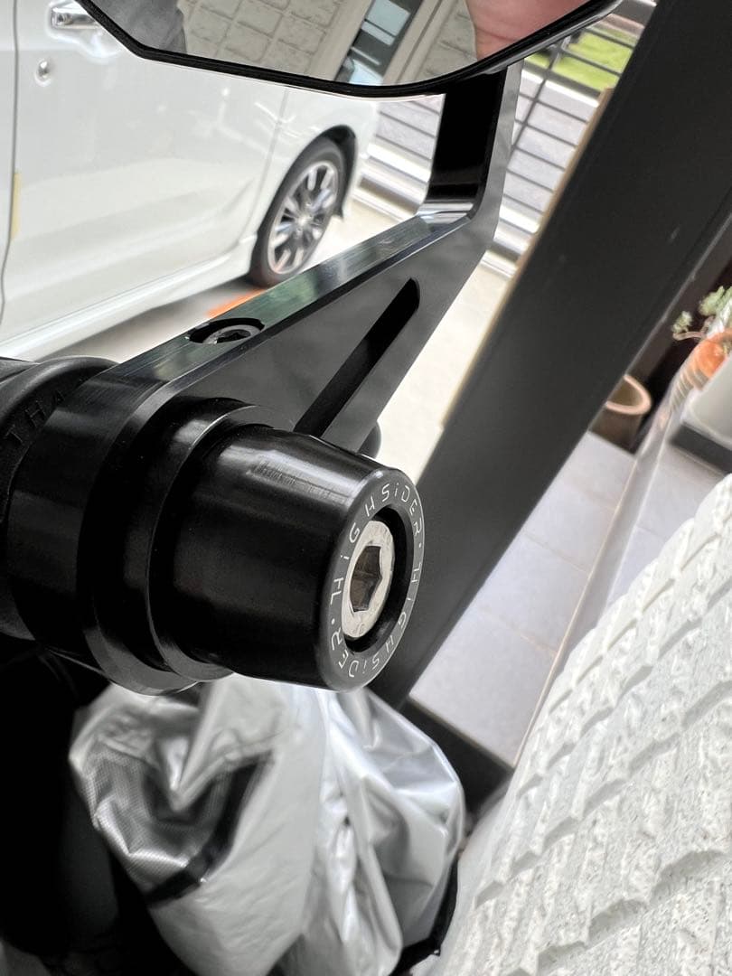 デイトナ　ハイサイダー　バーエンドミラー　バーエンドアダプター　セット